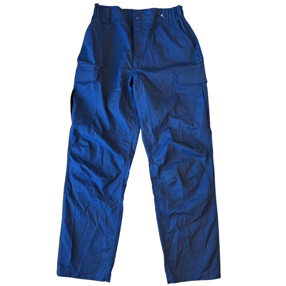 Military Uniform Trouser Flame Resistant Class 1 Cargo Blue Unisex Medium-Reg